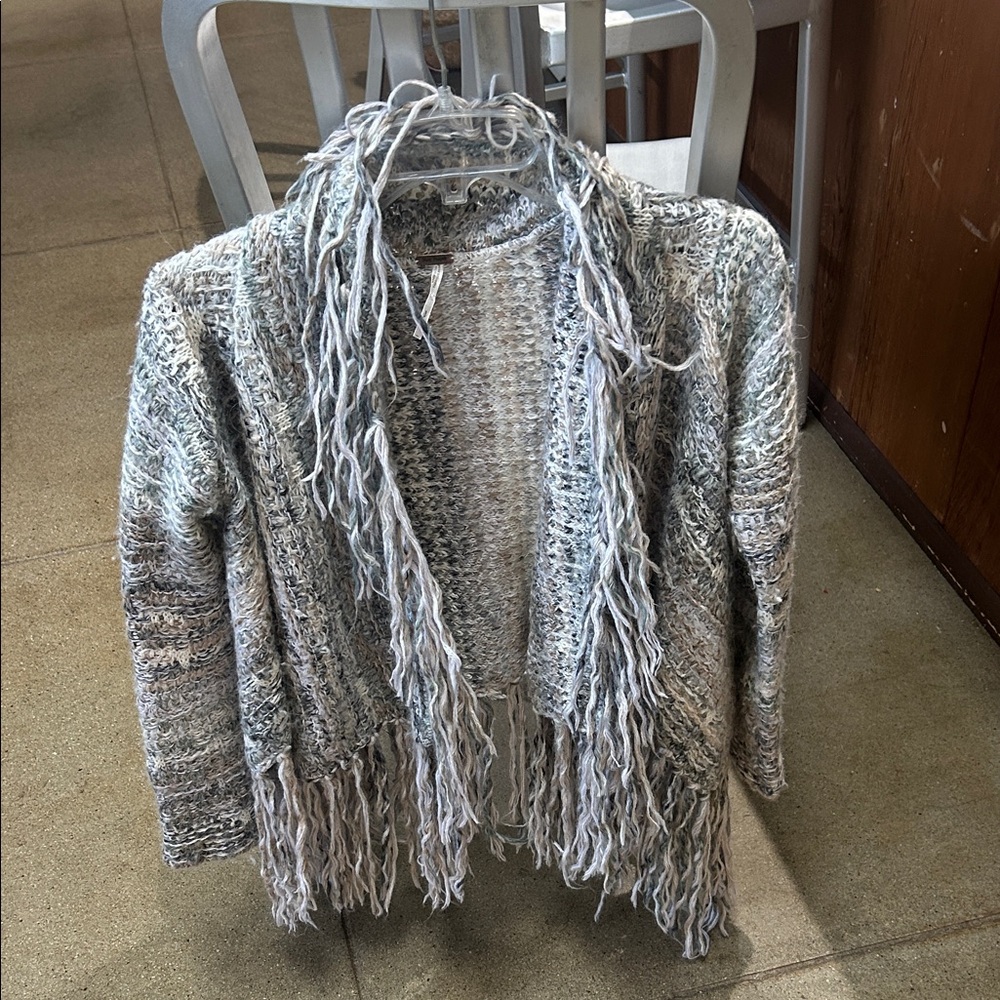 Free People Fringe cardigan